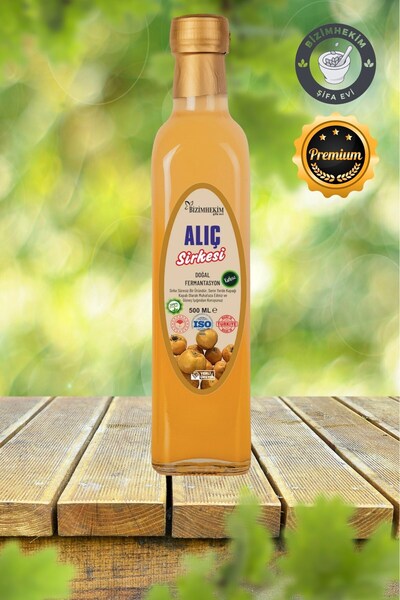 BİZİMHEKİM ŞİFA EVİ Alıç Sirkesi %100 Doğal Fermantasyon Hawthorn Vinegar 500 Ml
