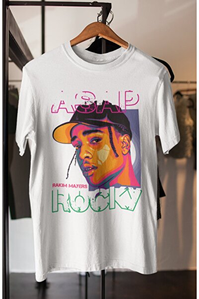 Fuddy Moda ASAP Rocky Štampano unisex Oversize kroj majica