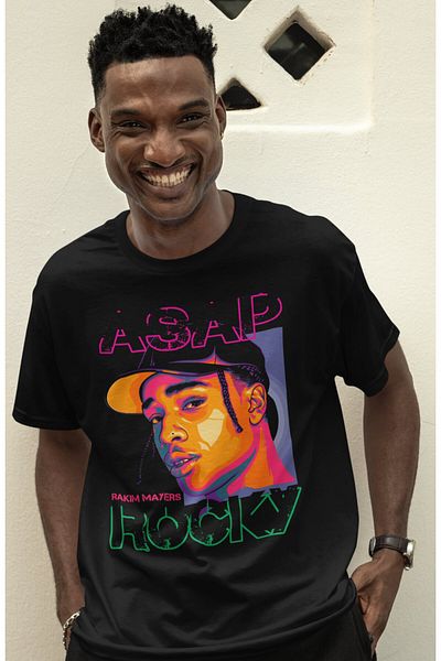Fuddy Moda Μπλουζάκι ASAP Rocky Printed Unisex Oversize