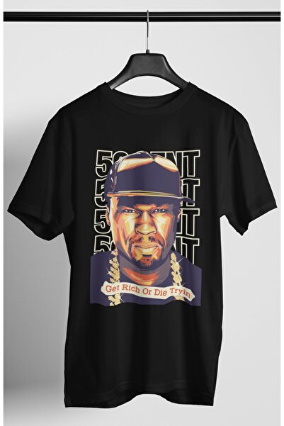 Fuddy Moda Tricou supradimensionat unisex 50 Cent Rappers Series