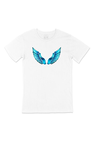 Cix Λευκό μπλουζάκι με σχέδιο λογότυπου Angel Wings Pocket