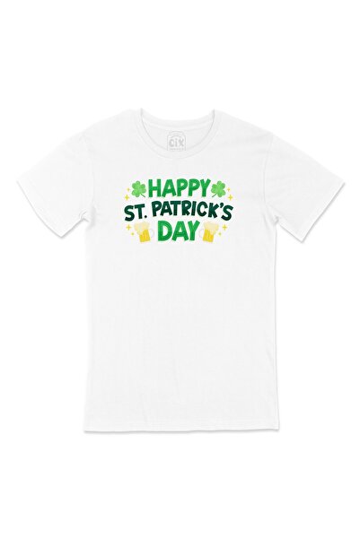 Cix Λευκό μπλουζάκι Happy St Patricks Day με σχέδιο λογότυπου τσέπης