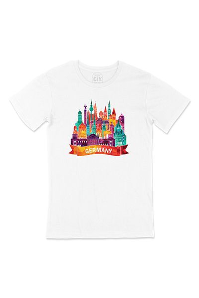 Cix Tricou cu ilustrație colorat Germania