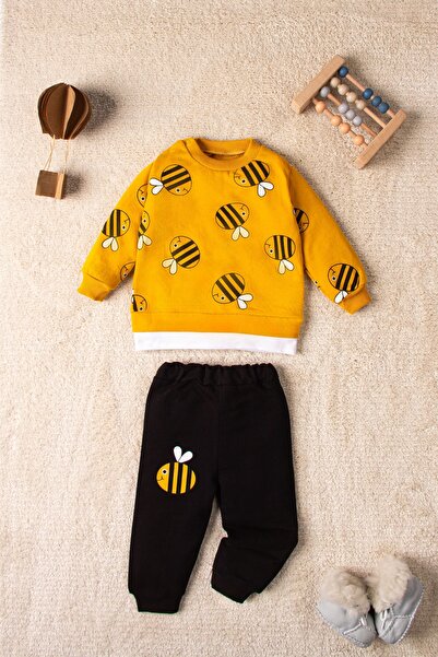 Mai Perla Bee Patterned 2-piece Children's Set