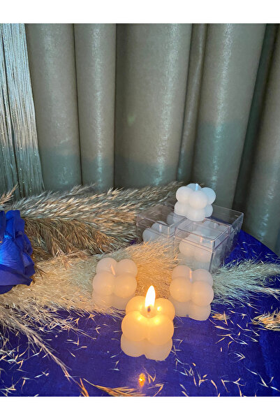 Housess Dekoratif Çok Amaçlı 1 Adet Bubble Mum