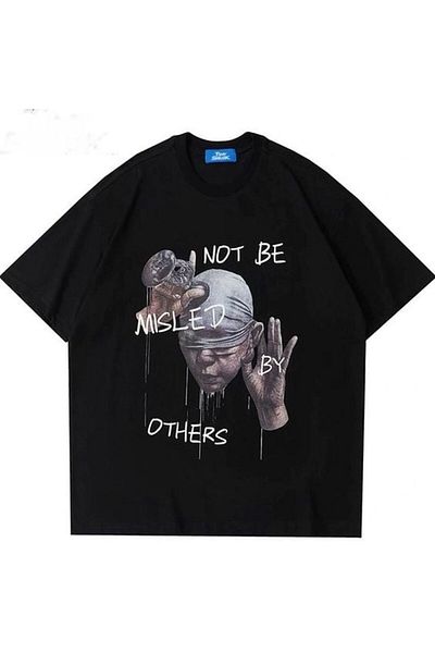 Gofeel Μην ενοχληθείτε Λεπτομέρεια Unisex Oversize T-shirt