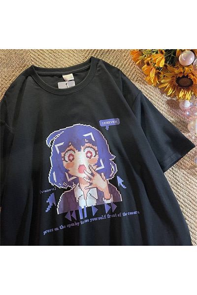 Gofeel Venwu Seneven - Unisex Oversize Μαύρο T-shirt