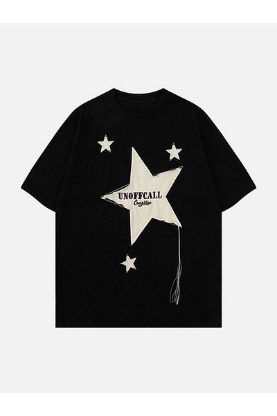 Gofeel Unoffcall Unisex Oversize Μαύρο T-shirt