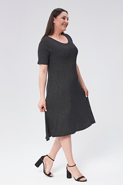 Alesia Φόρεμα με κοντό μανίκι βισκόζης με φλοράλ σχέδιο