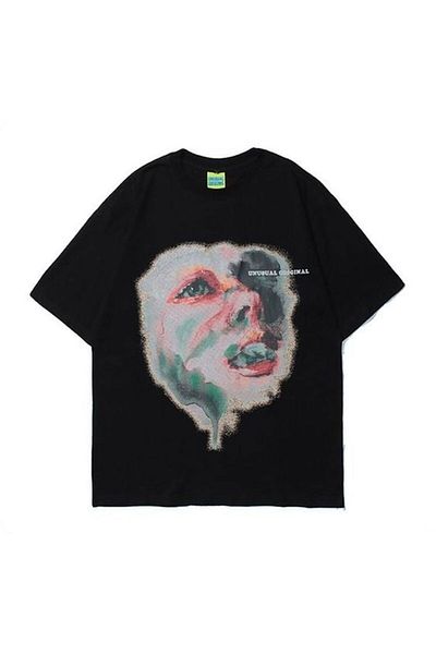 Gofeel Unisex Oversize T-shirt - Λεπτομέρεια με κεντήματα