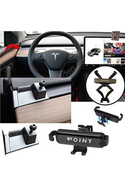caraks Tesla Y Model Cep Telefonu Tutacağı Havalandırma Robotik Açılır Kapanı...