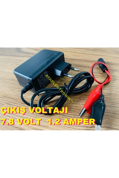 ATAELEKTRONİK KALİTELİ 6 Volt 1.2 Amper Çocuk Araba Oyuncak Akü Şarj Cihazı A...