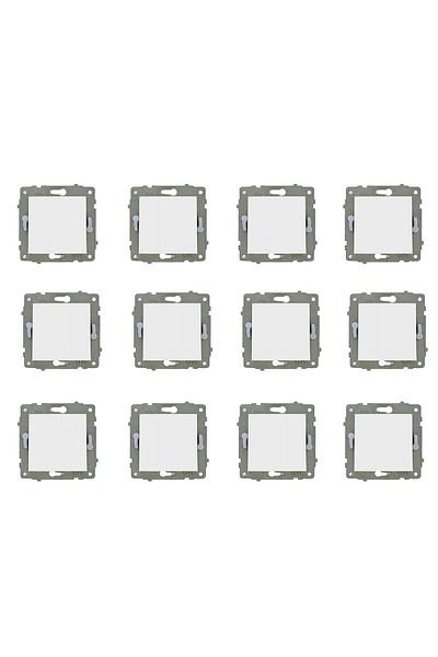 OVİVO Ovivo Grano 12 Pack White Switch - Frameless Mechanism