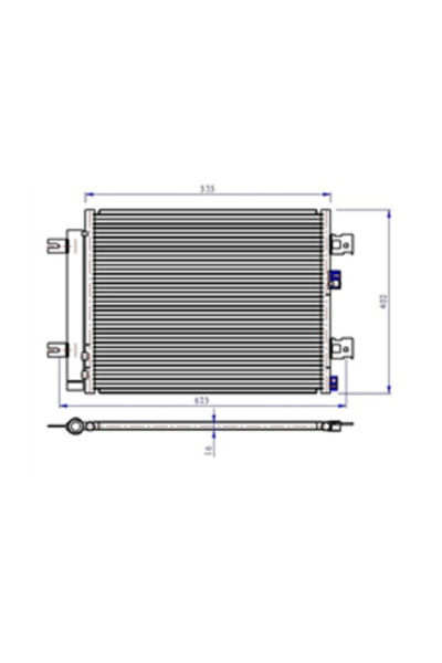 Oris CDC257016 921007794R KLİMA RADYATÖRÜ DACIA DUSTER 10> A/M 4X2