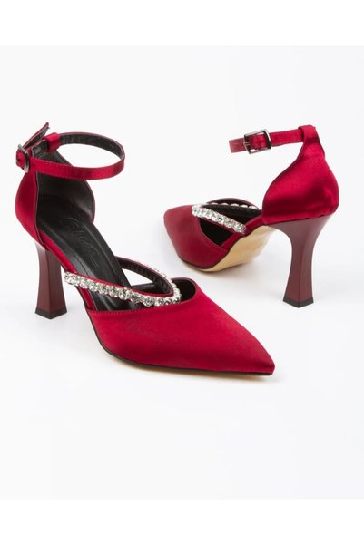 LARİNA SHOES STYLISH WOMEN'S ABYE SHOE WITH SATIN STONE DETAILS