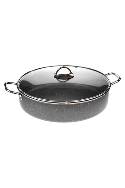Mehtap 38 CM Extra Deep Granite Short Pot - Karnıyarık Design