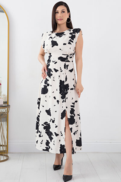 PULLIMM Baskılı Kolsuz Elbise NY4244