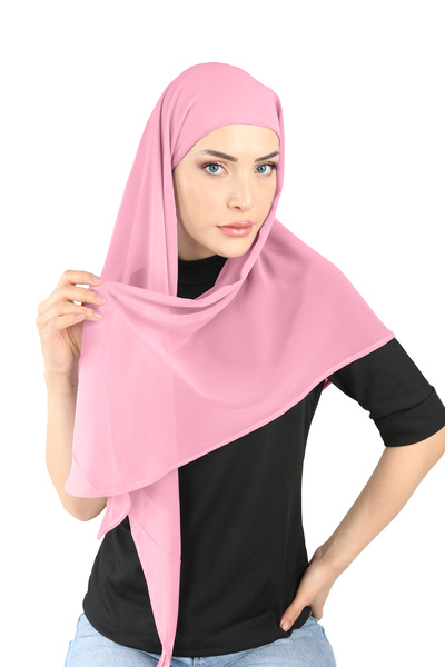 Ecardin Eșarfă ovală din șifon cu cap de trandafir uscat - St 103