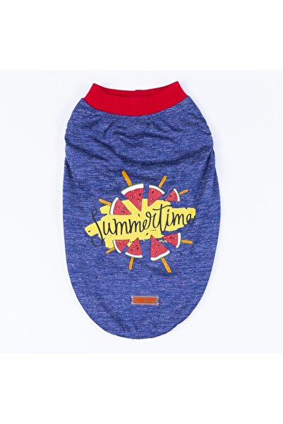 Pawstar Lacivert Summer Büyük Irk T-Shirt