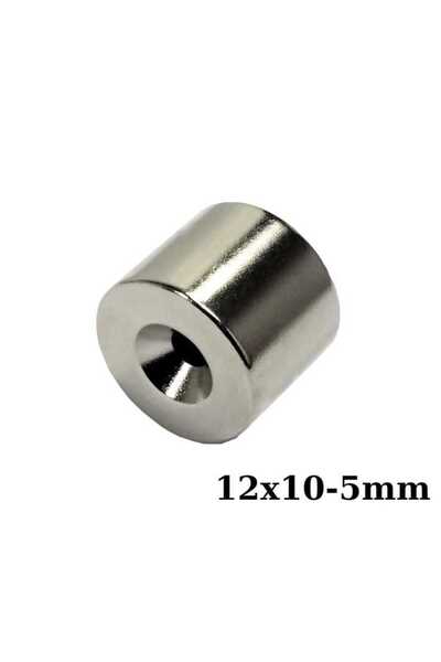 Motorobit 12X10-5mm Havşa Delikli Neodyum Güçlü Mıknatıs - Neodim Magnet