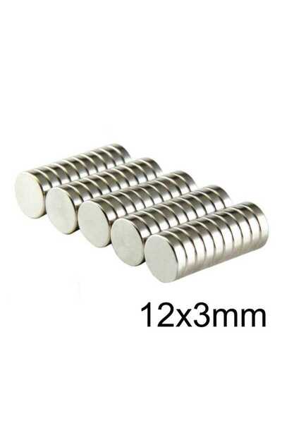 Motorobit 12X3mm Neodyum Güçlü Mıknatıs - Neodim Magnet