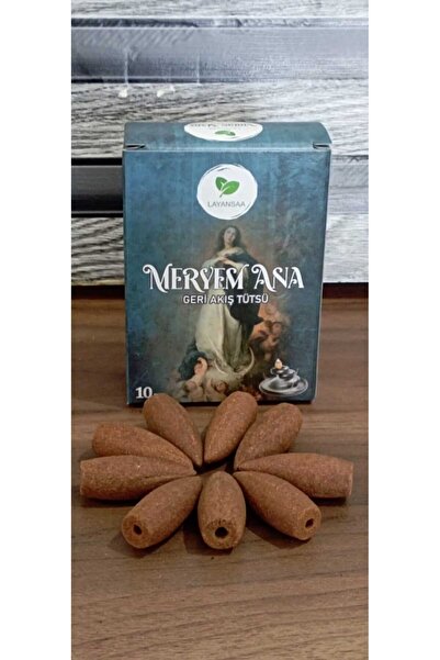 HUNATASARIM 10 Adet Geri Akış Tütsü Virgin Mary (Meryem Ana) Kokulu