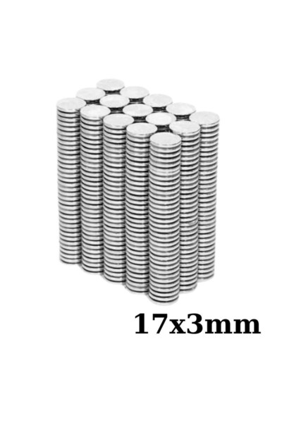 Motorobit 17x3mm Neodyum Güçlü Mıknatıs - Neodim Magnet