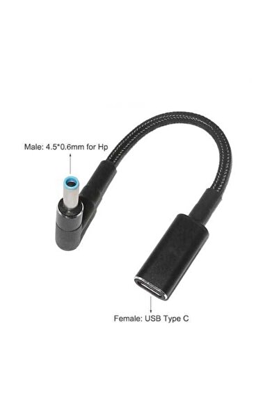 Motorobit Dişi Type C - Erkek 4.5x0.6mm HP Dönüştürücü Kablo Tip-C to 4506HP