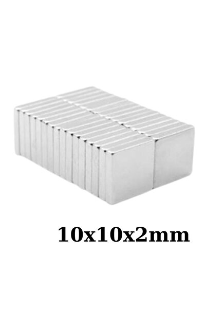 Motorobit 10x10x2mm Neodyum Güçlü Mıknatıs - Neodim Magnet