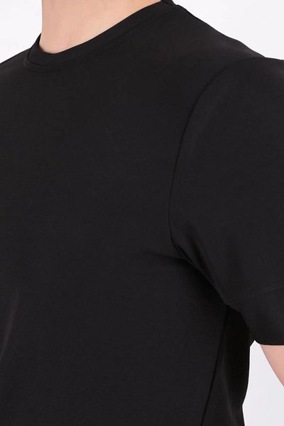 Cazador Ανδρικό μπλουζάκι B.Neck K.Sleep 4127 Μαύρο