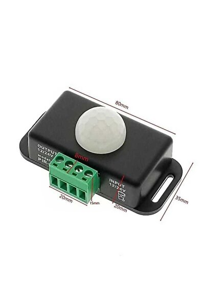 Motorobit 12-24V 8A Hareket Pır Sensörü - Otomatik Lamba Sensörü