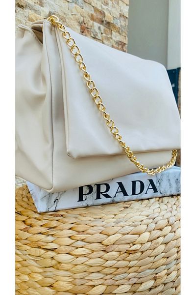 citycenterfashion Geantă de mână și de umăr cu lanț auriu din piele moale de dimensiuni mari pentru femei cu capac cty-lbn-3351