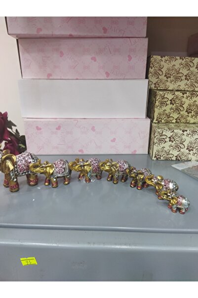 Tahtakale Dünyası 7 li parça filler dekoratif hediyelik uğurlu bereket filler...