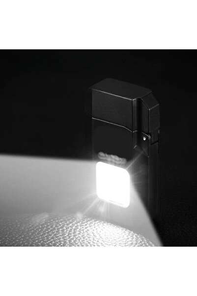 gaman Gazsız Rezistanslı Elektrikli Usb Şarjlı Çakmak  Mini Cob El Fenerli 2 ın 1 Mini Projektörlü Çakmak