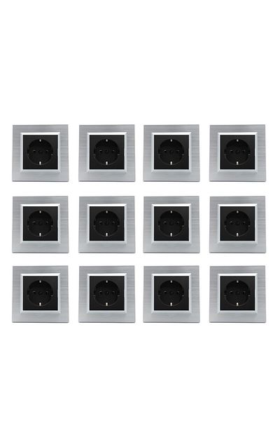 OVİVO Ovivo Quantum 12-Piece Silver Grounded Socket Pack - Frame Included