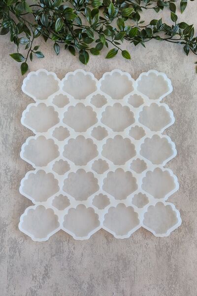 By Shesel Epoksi Kalıp Deniz Kabuğu Magnet 20'li Set Epoksi Reçine Silikon Ka...