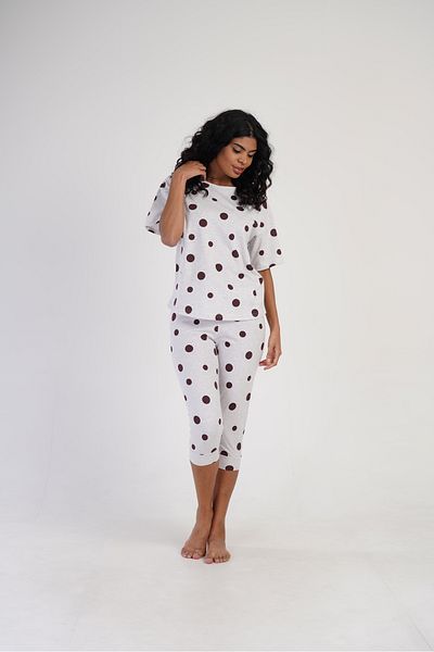 LOUP DORE WOMEN'S COMB SUPREM SHORT SLEEVE MANSET CAPRY SET