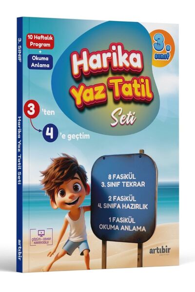Artıbir Yayınları 3. SINIF 3'DEN 4'E GEÇTİM HARİKA YAZ TATİL SETİ