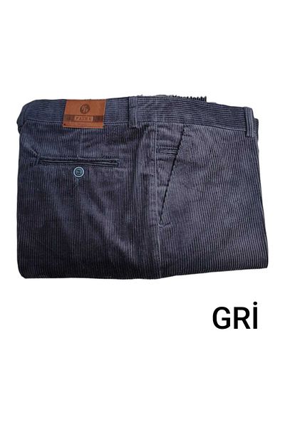 Ünal Giyim Velvet Large Size Cotton Trousers