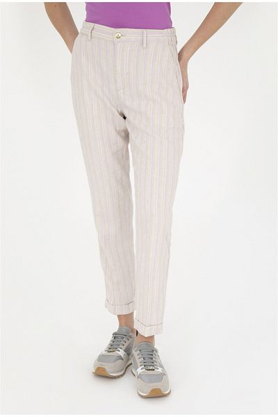 U.S. Polo Assn. Women's Striped Canvas Pants