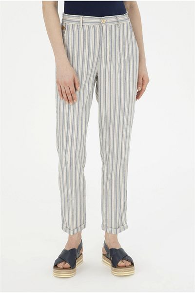 U.S. Polo Assn. Striped Women's Canvas Trousers
