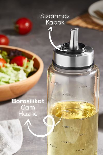Vienev Borosilicate Practical Glass Oil Vinegar 500 ml