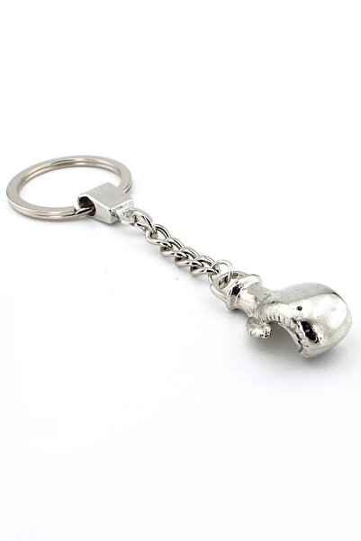 Herşey Nota Boks Eldiveni Yumruk Kick Boks Metal Anahtarlık