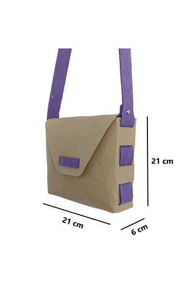Next Craft Чанта за през рамо за момиче, филц, здравословна, безшевна, за ежедневни дейности, многоцветна