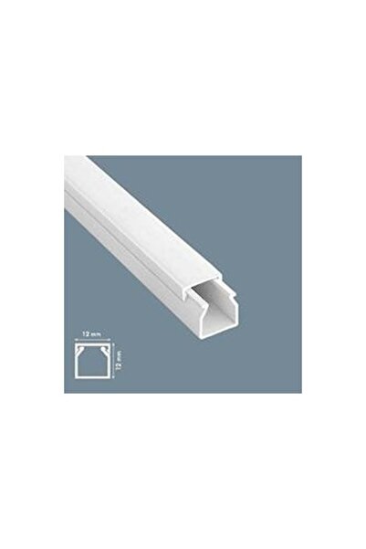 Mutlusan 12X12 Yapışkanlı Kablo Kanalı 10 Metre