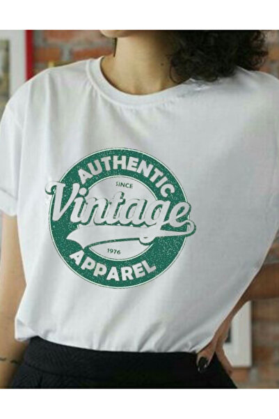AEMİ Ženska vintage majica Štampano 100% pamuk dobar kvalitet Oversize kroj b...