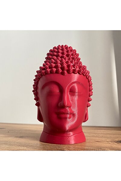 Root Made Buda Kafası Dekoratif Obje  Ev Ofis Dekorasyon Kadın Buda Kafası Buddha Heykel Meditasyon Figürleri