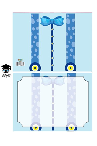 SEYFİKİRTASİYE 10 обкладинок для табелів успішності (24x33 см, візерунок «бла...