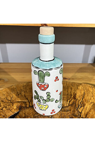 Çini Evi إيسنيك بلاط - وعاء زيت بتصميم صبار