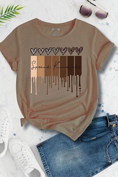 DAXİS Sportwear Company Duży rozmiar Oversize T-shirt damski - okrągły dekolt, nadruk